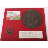 WW1 British Memorial Plaque to George Alfred Bye