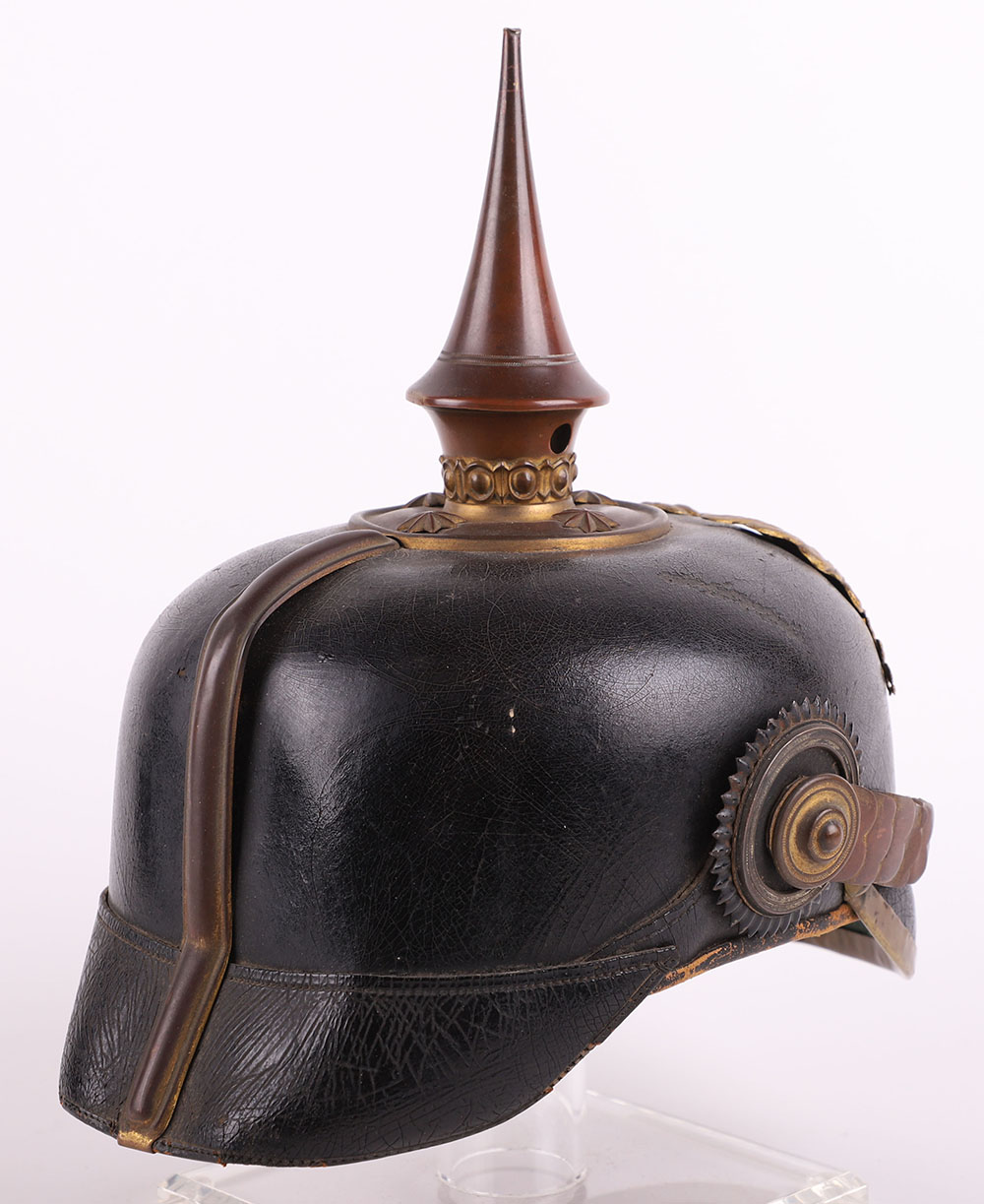 Imperial German Prussian Officers Pickelhaube for an Officer in a Hanoverian Regiment - Bild 7 aus 19