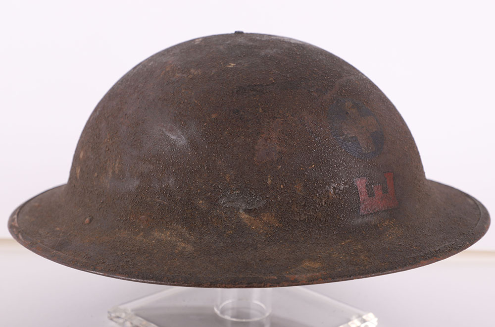 WW1 American 33rd Infantry Division Engineers Steel Helmet Grouping - Bild 7 aus 14