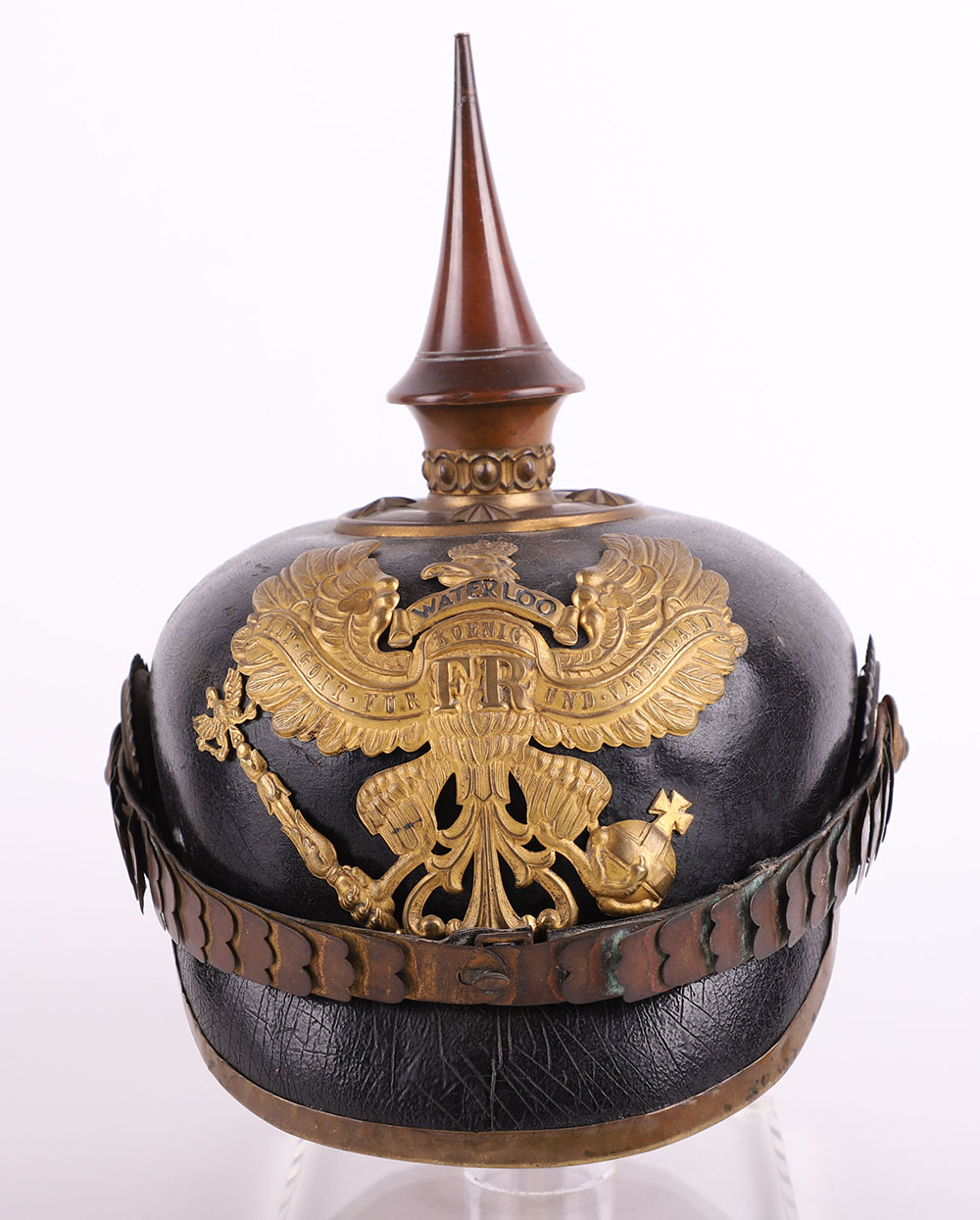 Imperial German Prussian Officers Pickelhaube for an Officer in a Hanoverian Regiment