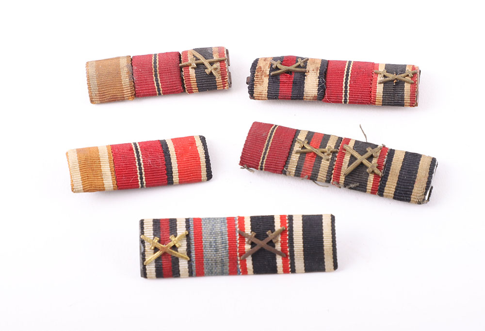 5x WW2 German Tunic Medal Ribbon Bars