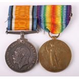 WW1 British Medal Pair Royal Fusiliers