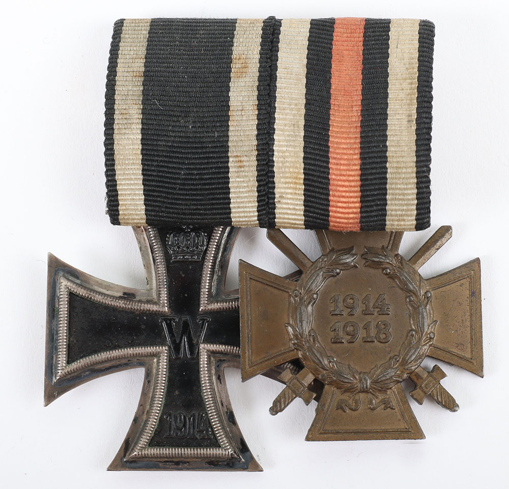 WW1 German Iron Cross 1914 Medal Pair