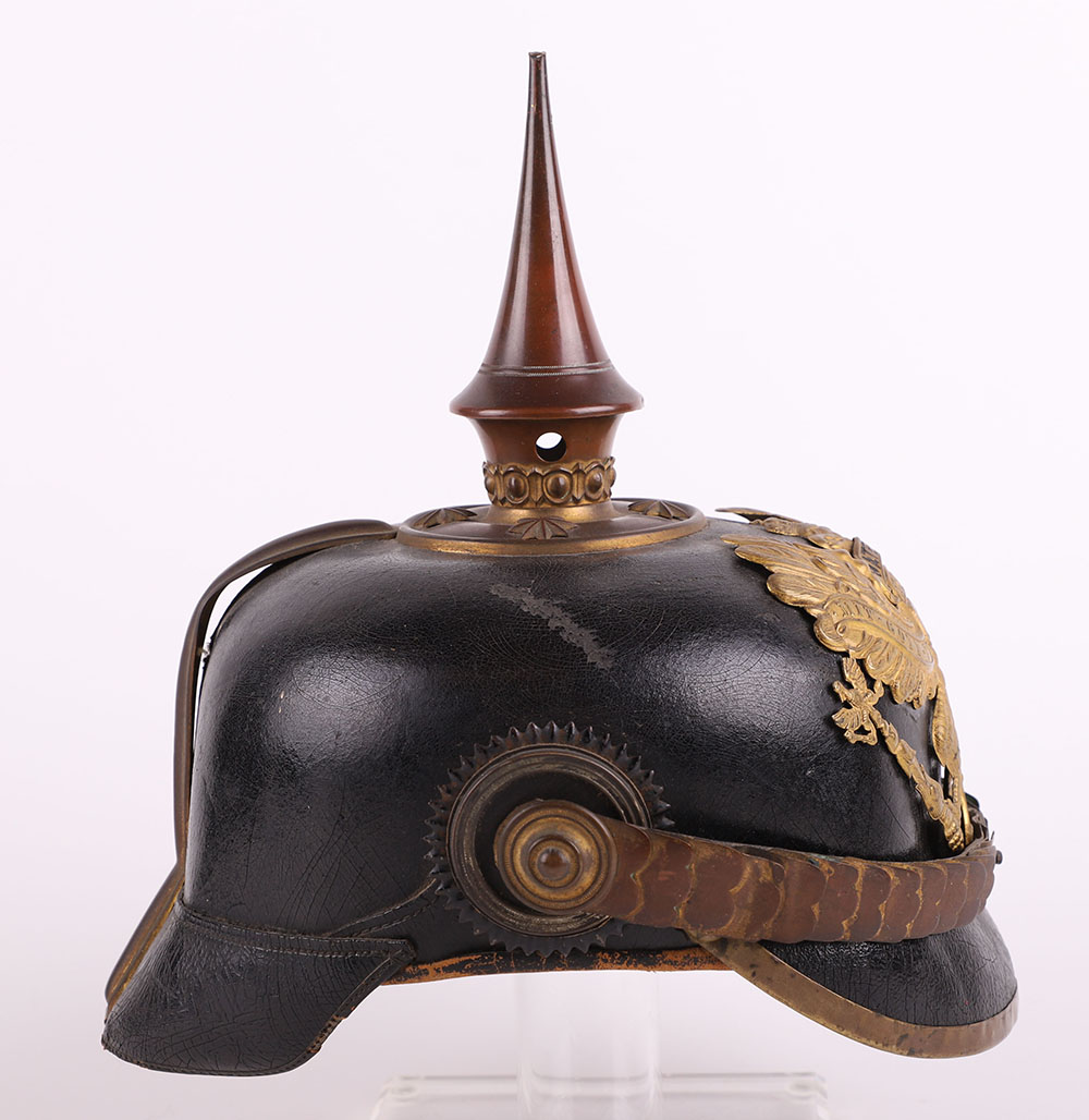 Imperial German Prussian Officers Pickelhaube for an Officer in a Hanoverian Regiment - Bild 8 aus 19