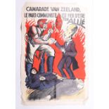Scarce Belgium Rexist 1937 Anti-Communism Election Poster