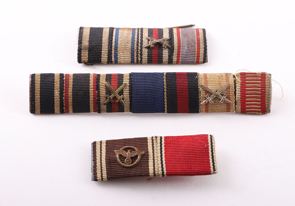 3x WW2 German Tunic Medal Ribbon Bars