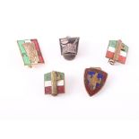 5x WW2 Italian Fascist Badges