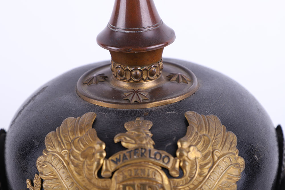 Imperial German Prussian Officers Pickelhaube for an Officer in a Hanoverian Regiment - Bild 12 aus 19