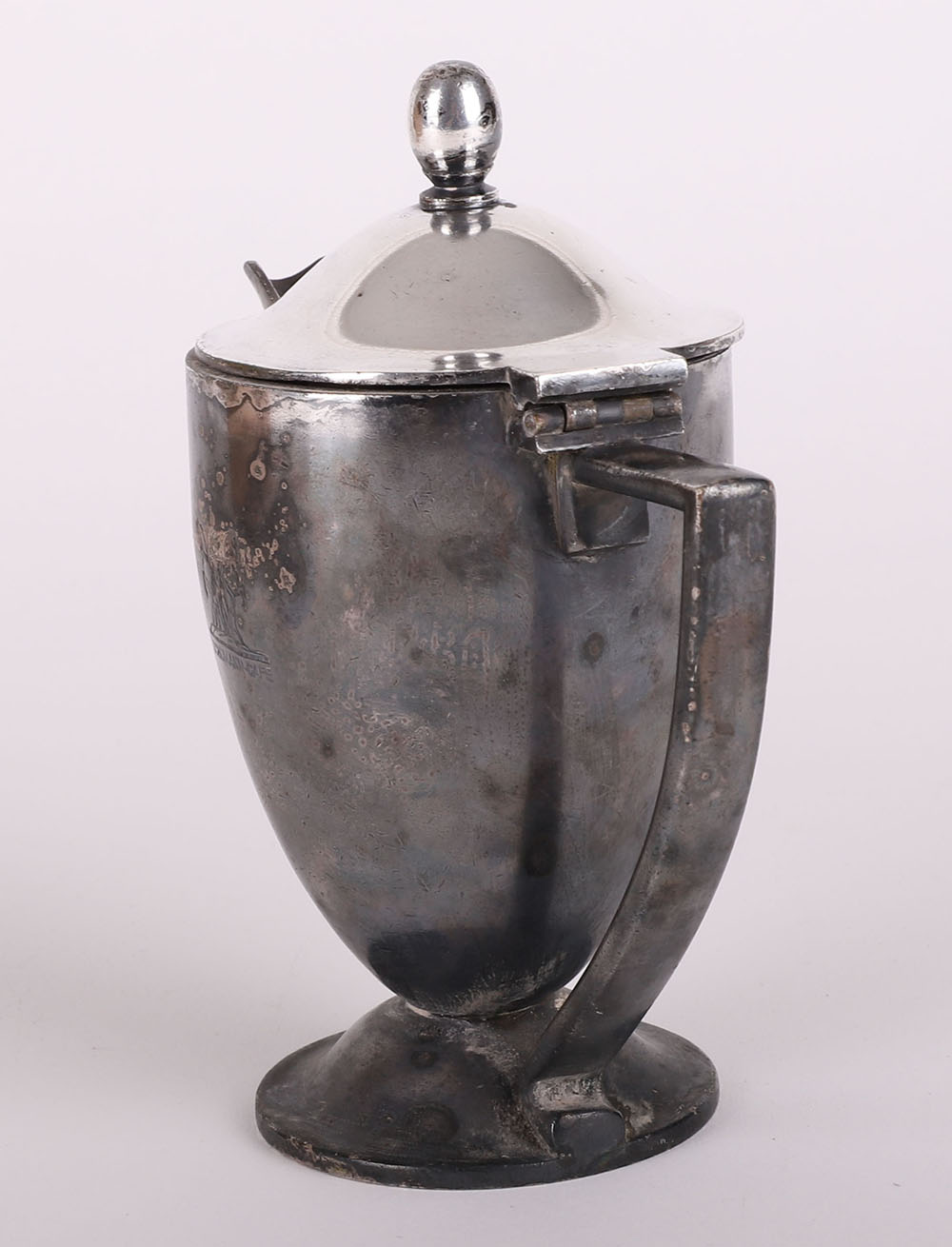 Third Reich Silver Plated Coffee Pot Removed from the Schumann Café on Hindenburgplatz Frankfurt-Mai - Image 4 of 8