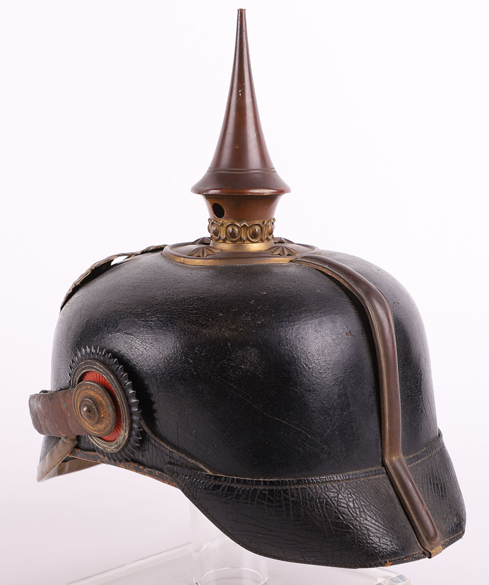 Imperial German Prussian Officers Pickelhaube for an Officer in a Hanoverian Regiment - Bild 5 aus 19