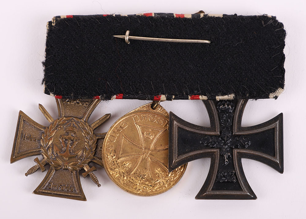 WW1 German Naval Medal Group of Three - Image 3 of 3
