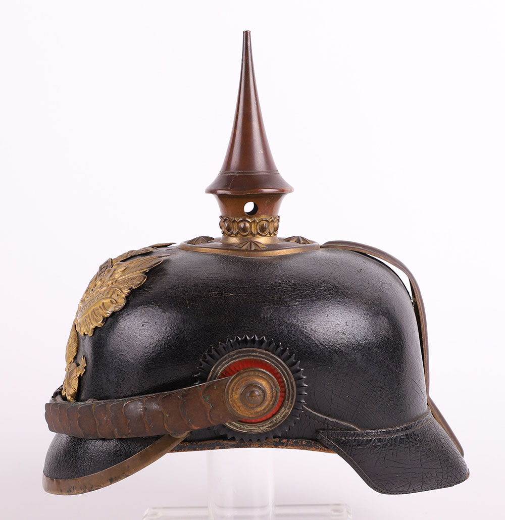 Imperial German Prussian Officers Pickelhaube for an Officer in a Hanoverian Regiment - Bild 3 aus 19