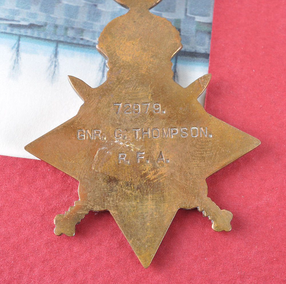 WW1 British Casualty 1914-15 Star Trio and Plaque Royal Artillery - Image 6 of 9