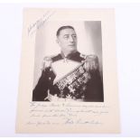 Signed and Dedicated Photograph of WW1 German Naval Hero Felix von Luckner (1881-1966)