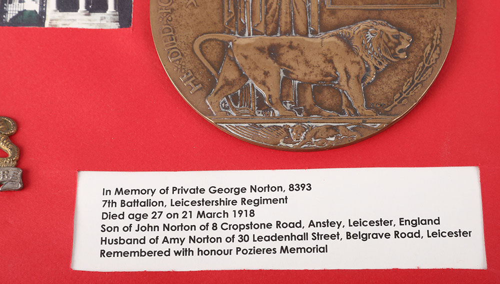 WW1 British Memorial Plaque George Norton - Bild 3 aus 6