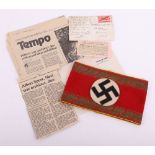 Extremely Rare Third Reich NSDAP Armband for Reich Level Eines Oberen or Obersten-Amtes Said to have