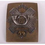 Victorian Volunteer Battalion Highland Light Infantry Officers Shoulder Belt Plate