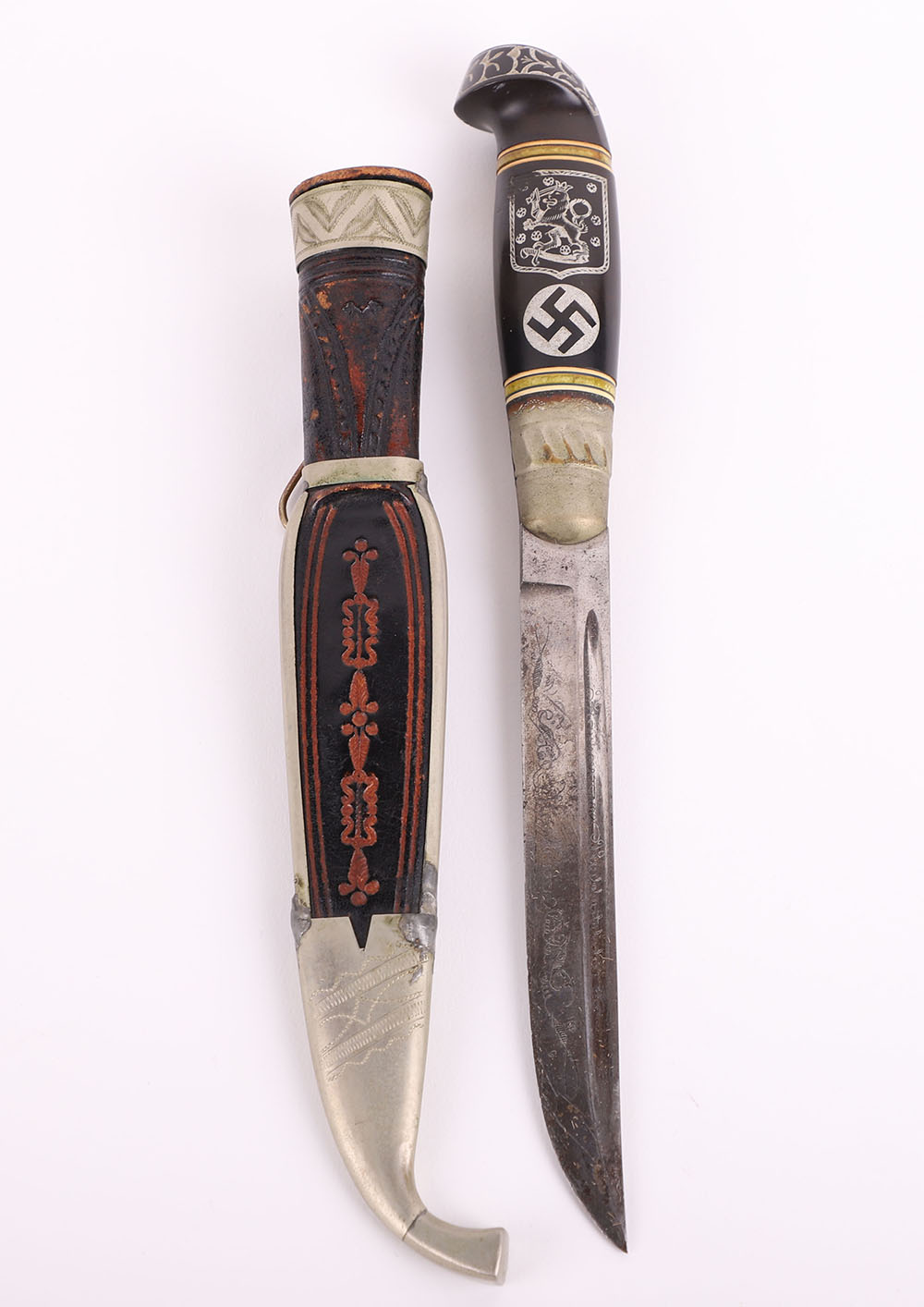 Finnish Puukko Knife Belonging to a German Army Doctor Hans Schurig