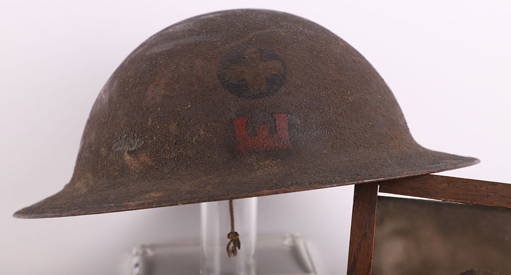 WW1 American 33rd Infantry Division Engineers Steel Helmet Grouping - Bild 5 aus 14