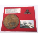 WW1 Bronze Memorial Plaque John Howard Rostance