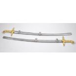 Pair of Modern Ceremonial Dress Swords for Malaysia