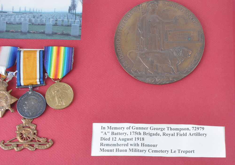 WW1 British Casualty 1914-15 Star Trio and Plaque Royal Artillery - Image 3 of 9