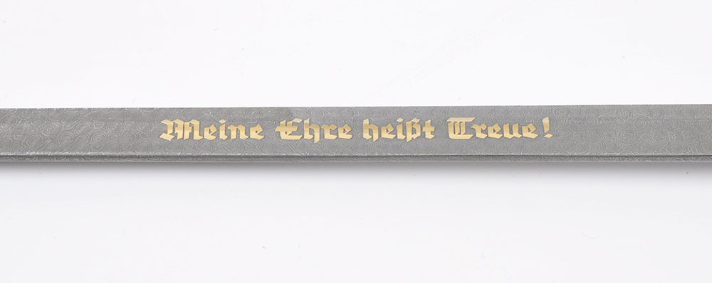 Possibly Unique Third Reich SS (Schutzstaffel) Prototype Honour / Presentation Sword by Robert Klaas - Image 4 of 10