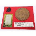 WW1 British Memorial Plaque George Osborne