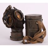 WW1 German M-1917 Gas Mask in Carry Tin