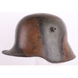 WW1 German M-16 Camouflaged Steel Combat Helmet