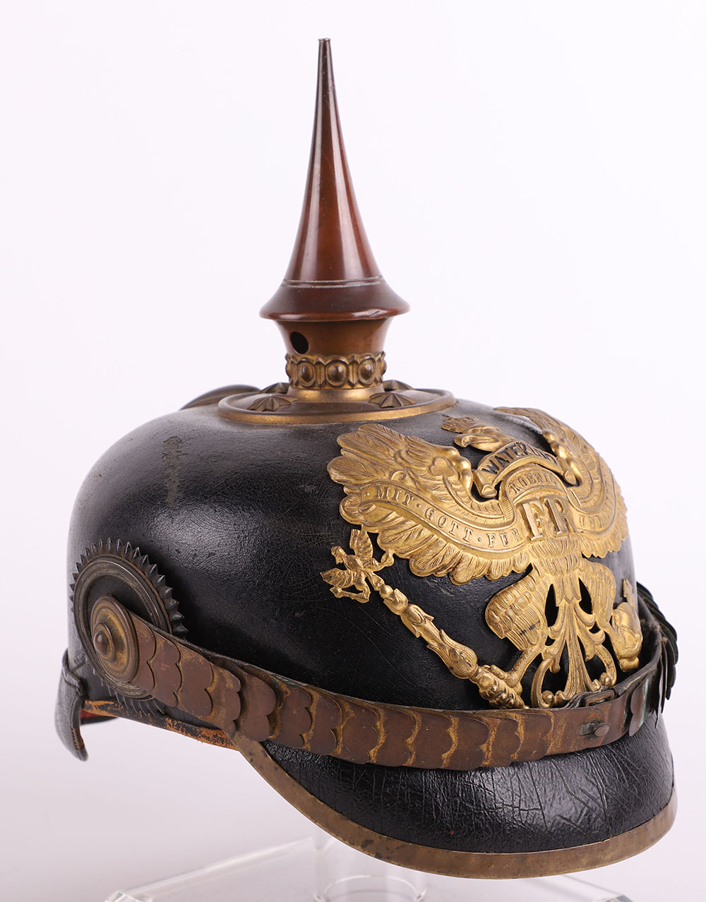 Imperial German Prussian Officers Pickelhaube for an Officer in a Hanoverian Regiment - Bild 10 aus 19