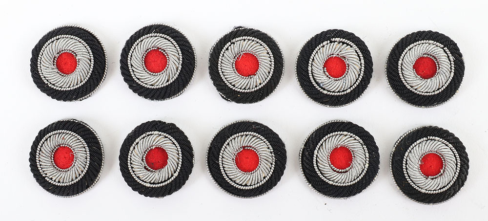 10x Un-Issued Officers Schiffen / Overseas Cap Roundels