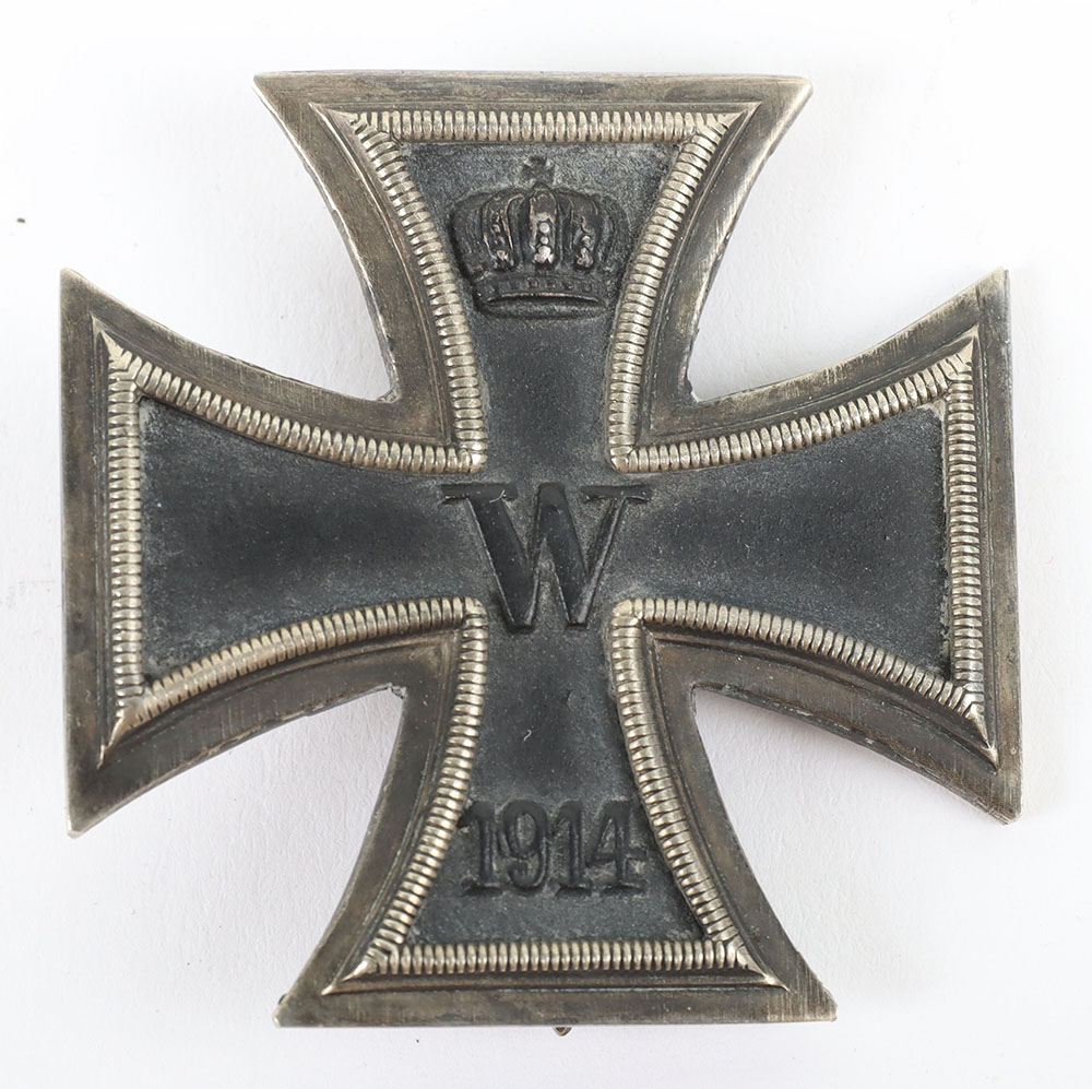Imperial German 1914 Iron Cross 1st Class with Personalised Dedication to Reverse