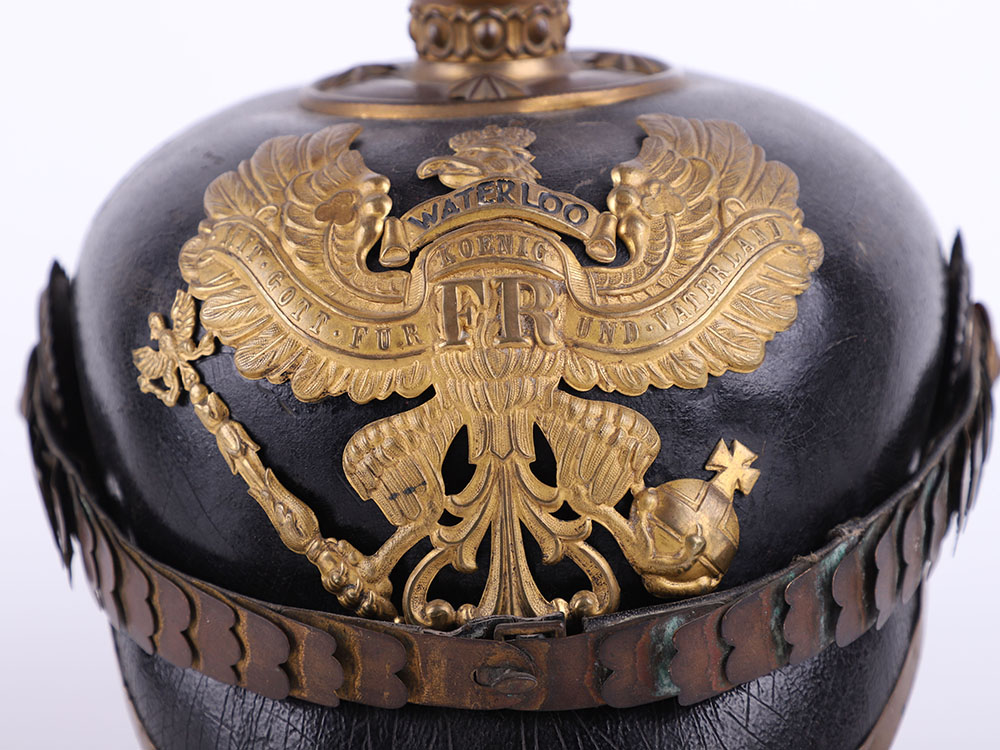 Imperial German Prussian Officers Pickelhaube for an Officer in a Hanoverian Regiment - Bild 11 aus 19