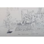 Boer War Period Cartoon Sketch “The Divisional Surgeon”