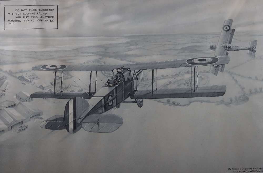 Royal Flying Corps / Royal Air Force Instruction Poster for Pilots - Image 4 of 4