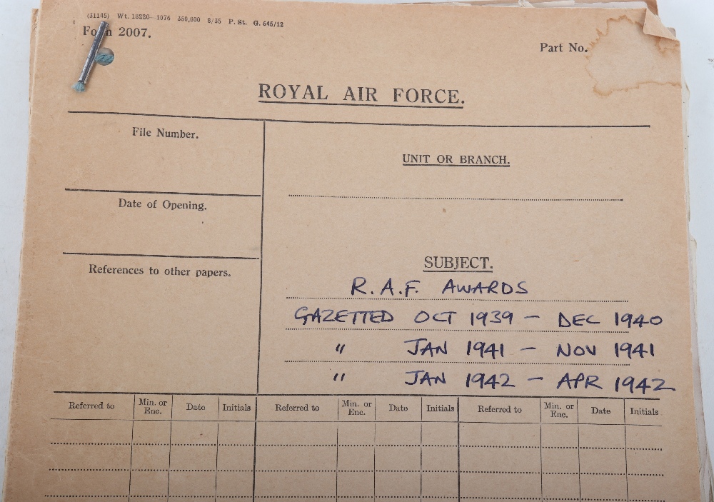 Original RAF "Return of Awards Gazetted" October 1939-April 1942 - Image 2 of 6