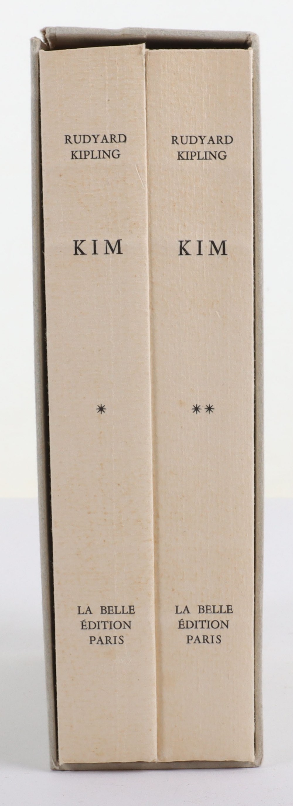 Rudyard Kipling, “Kim”, Numbered French Two Volume Set in Slipcase