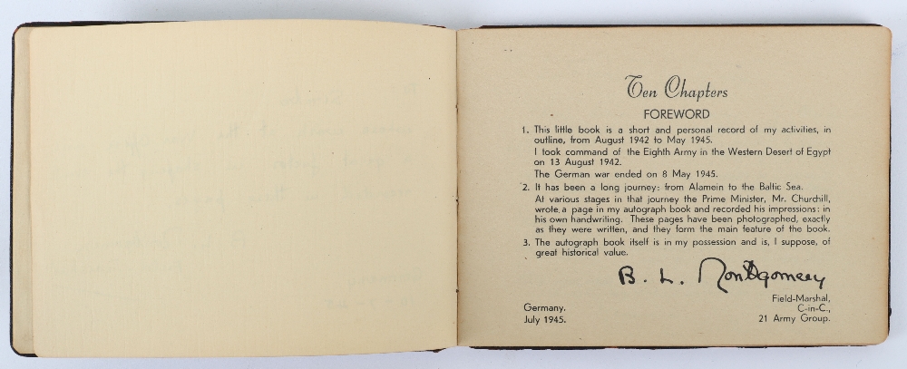 Ten Chapters 1942 to 1945 Deluxe Edition with Leather Covers Containing all of Montgomery's Importan - Image 4 of 7