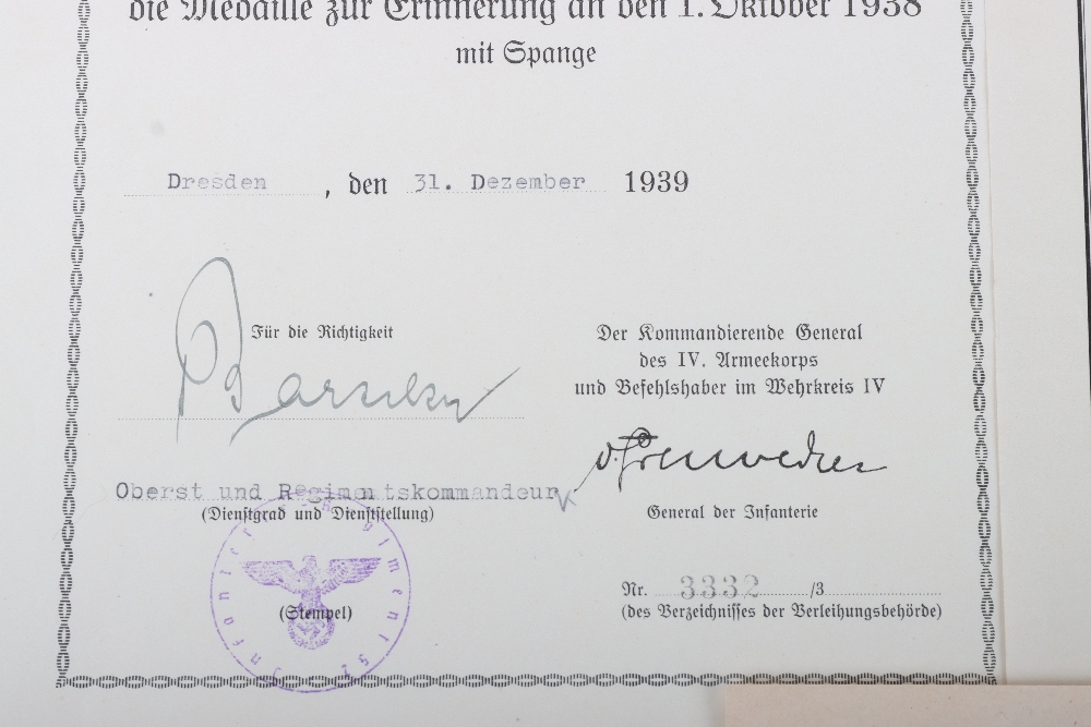 WW2 German Award & Other Documents Unteroffizier / Stabsfeldwebel Rudolf Hippner 3/Gren. Regt 513 - Image 7 of 7