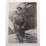 Original Signed Photograph of Vizefeldwebel Fritz John Jacobson