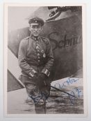Original Signed Photograph of Vizefeldwebel Fritz John Jacobson