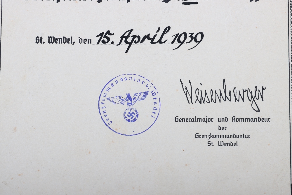 WW2 German Award Documents etc - Image 9 of 10