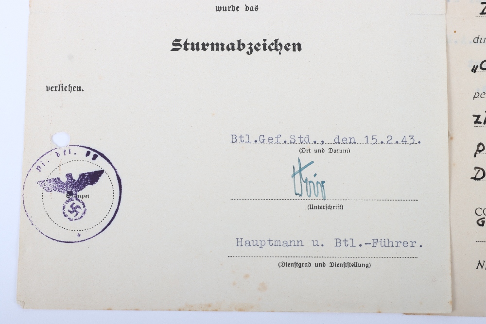 WW2 German Award Documents etc - Image 6 of 10