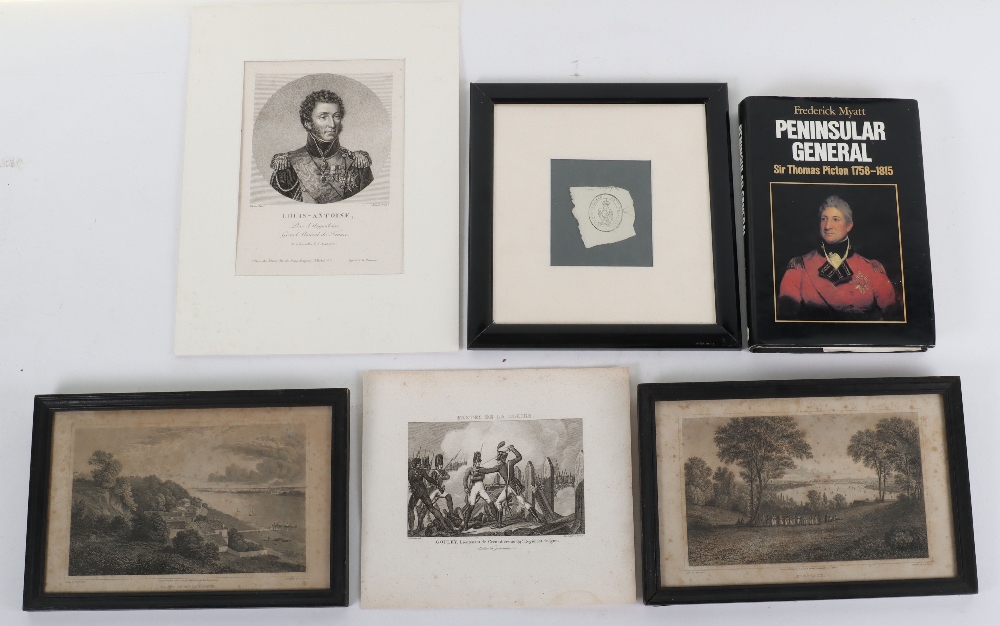 Sir Thomas Picton, Impressive Framed Print 1815 - Image 5 of 7