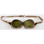 Unusual Pair of Early Aviators Goggles