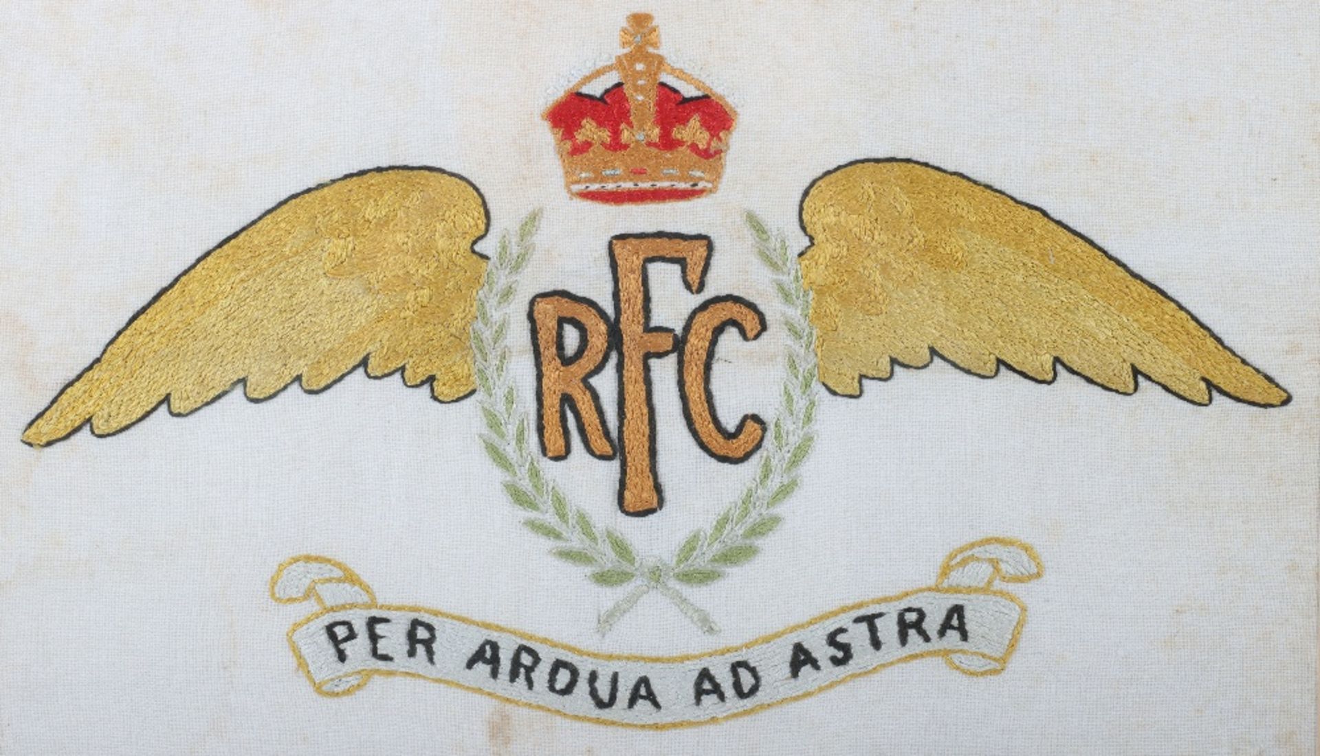 Framed Royal Flying Corps Embroidered Tapestry - Image 2 of 5