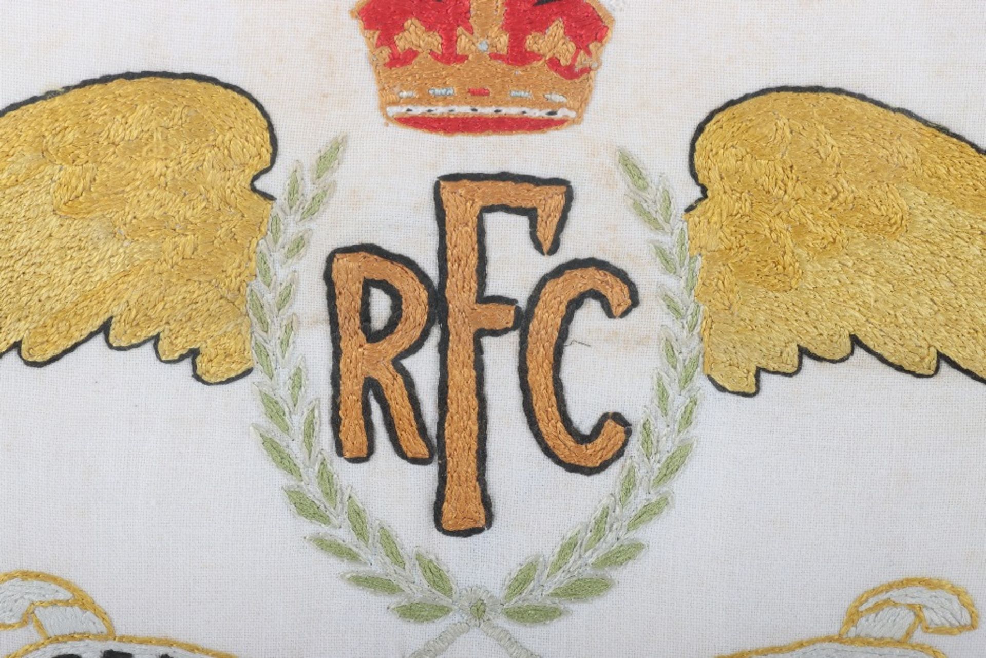 Framed Royal Flying Corps Embroidered Tapestry - Image 5 of 5