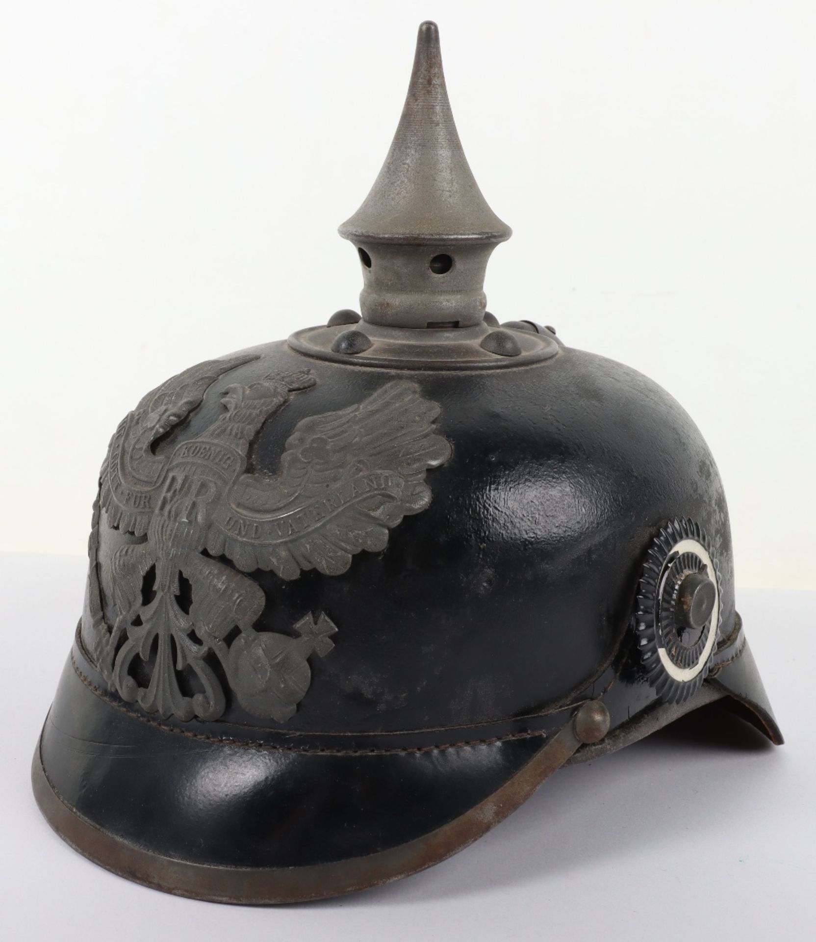 WW1 Prussian Regimentally Marked M-15 Pickelhaube - Image 4 of 13