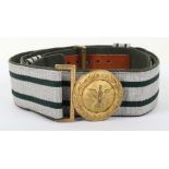 Rare Third Reich Full Parade Senior Forestry Official from Baden / Hesse Brocade Belt and Buckle